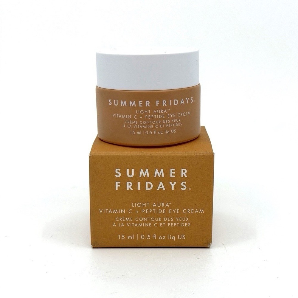 Summer Fridays Light Aura Vitamin C Peptide Eye Cream 15ml New In Box